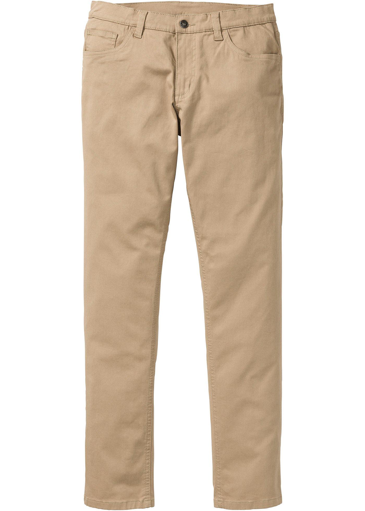 5-Pocket-Stretch-Hose Skinny Fit Straight in beige für Herren von bonprix
