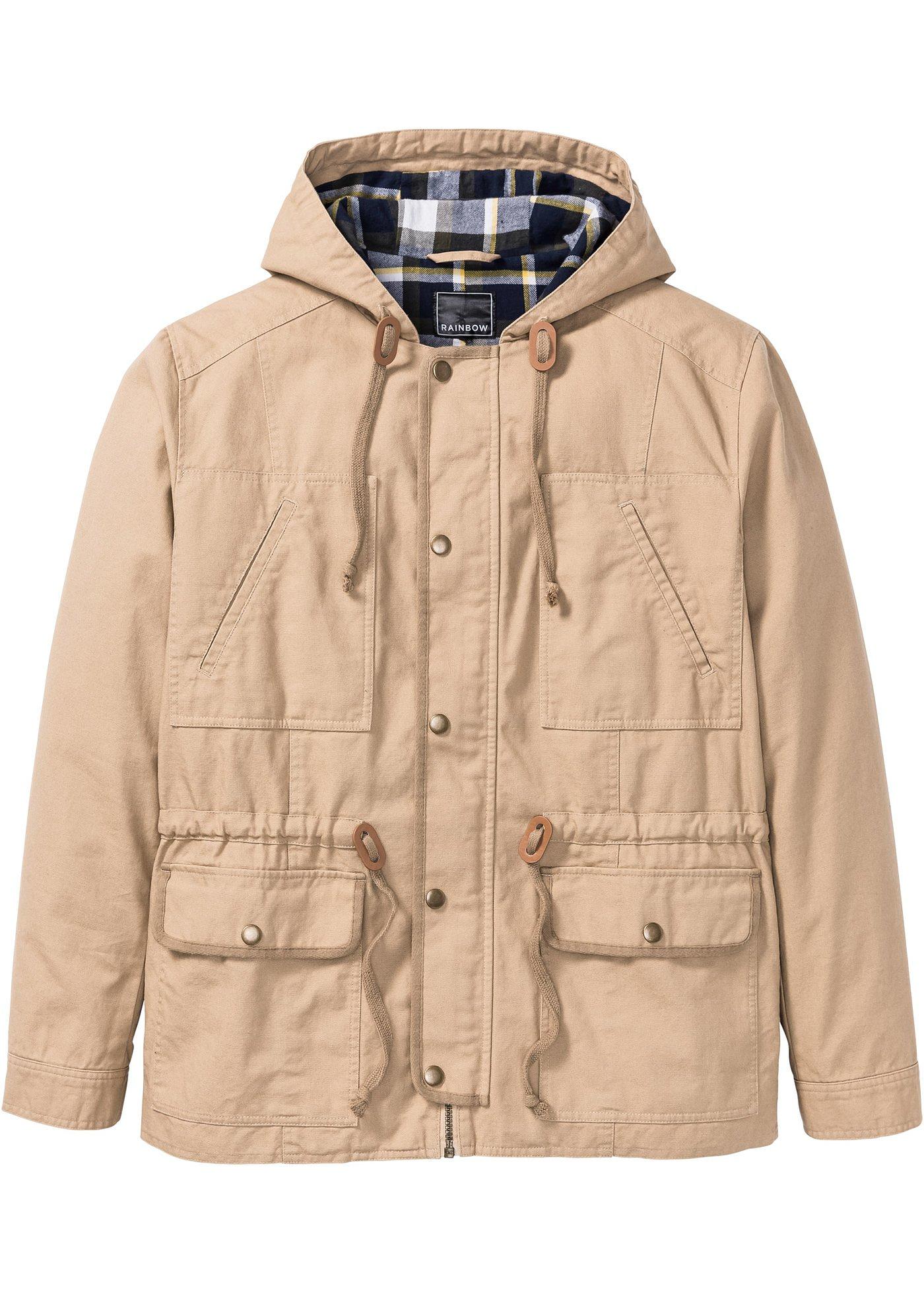 Übergangsjacke Regular Fit langarm  in beige für Herren von bonprix