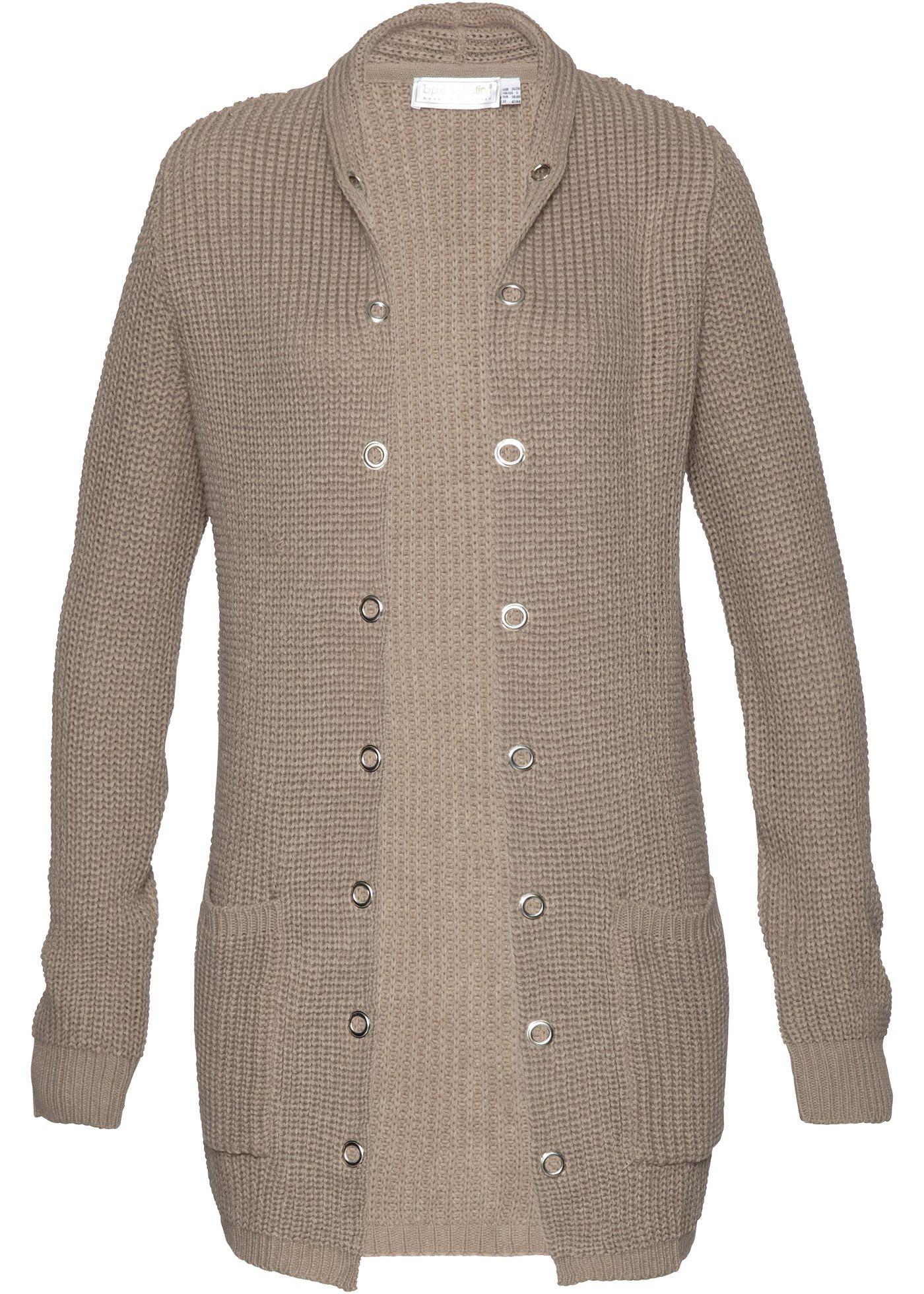 Strickjacke langarm  in braun für Damen von bonprix