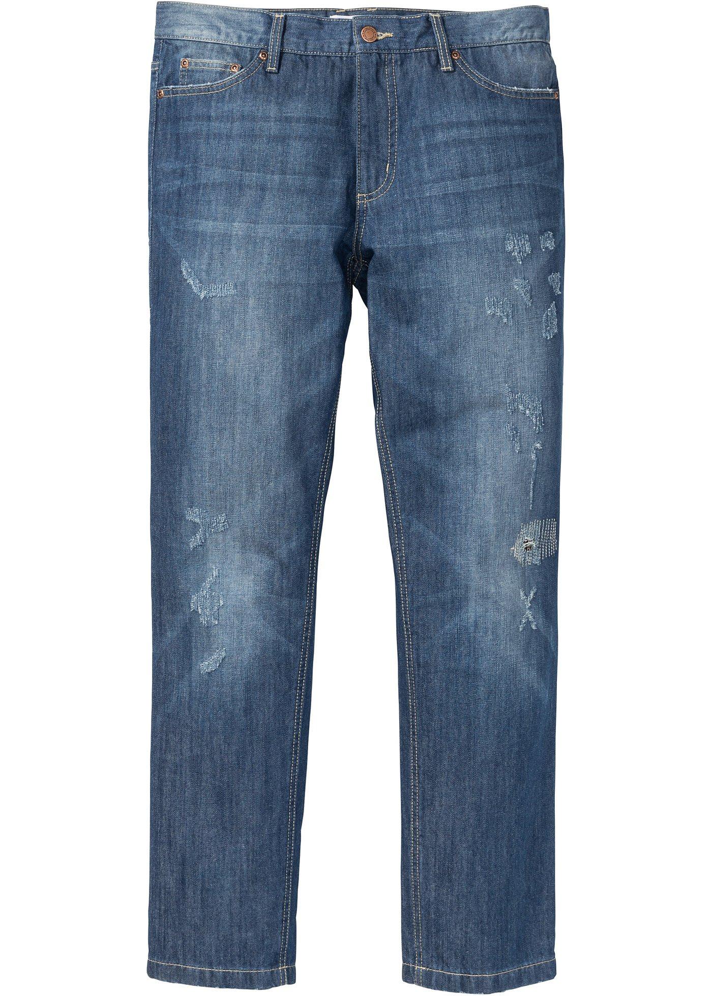 Jeans Regular Fit Tapered in blau für Herren von bonprix