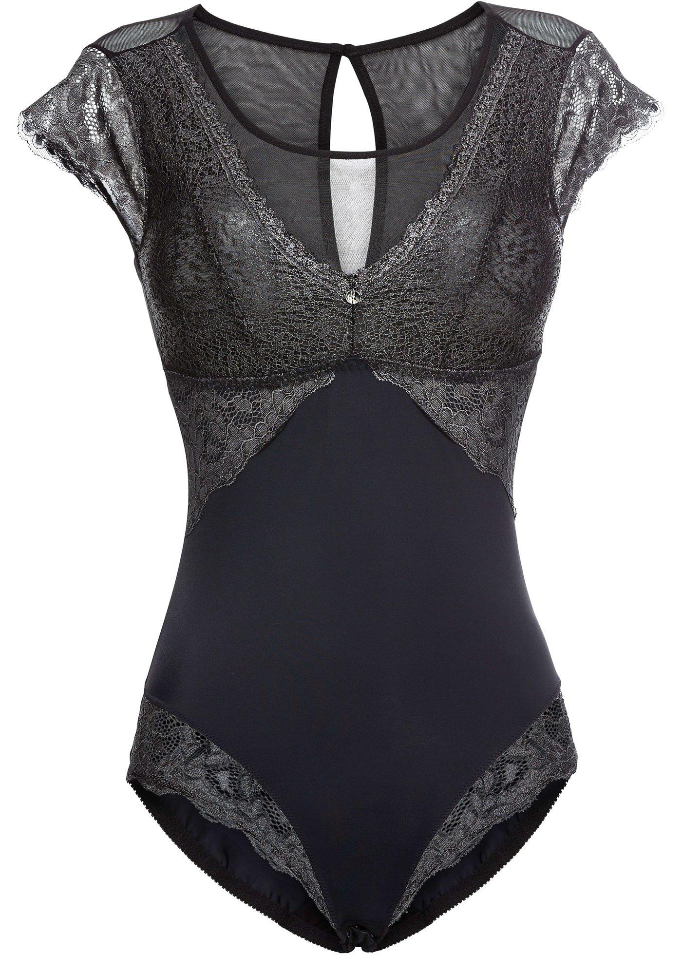 Premium Body mit Swarovski ® Kristall in schwarz für Damen von bonprix Premium Body mit Swarovski ® Kristall in schwarz für Damen von bonprix