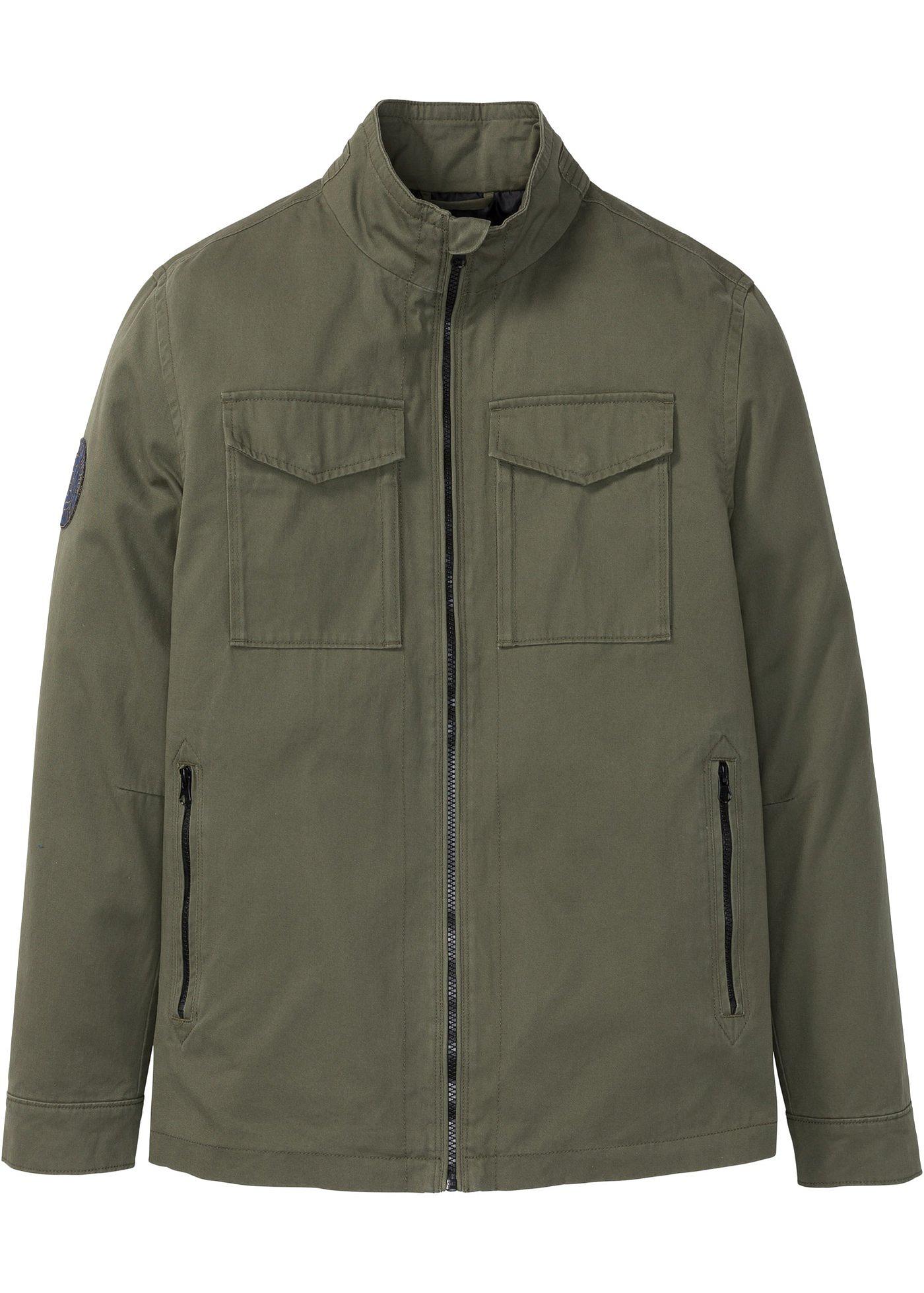 Fieldjacke langarm  grün Herren bonprix