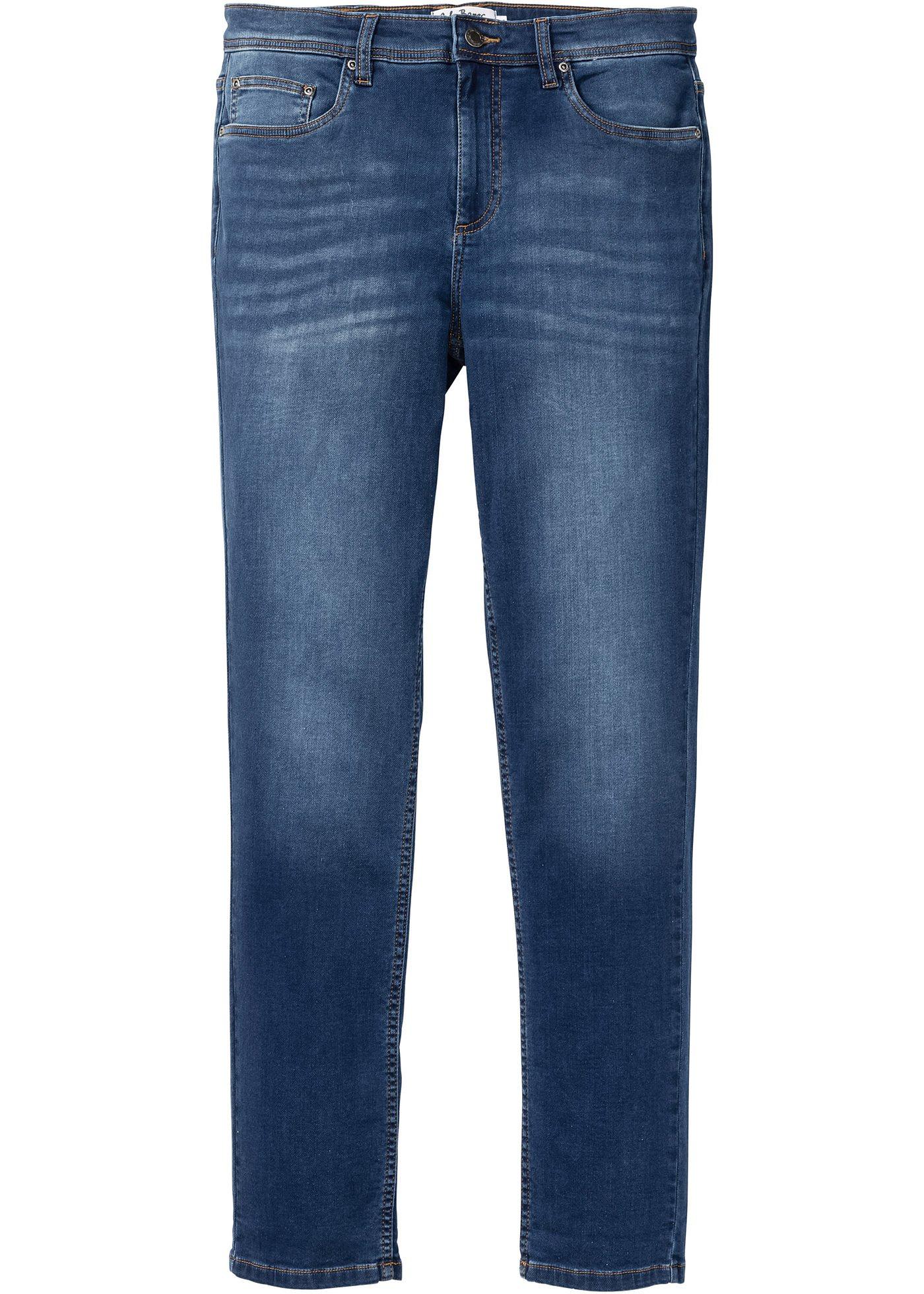 Sweat-Jeans Slim Fit Straight in blau für Herren von bonprix