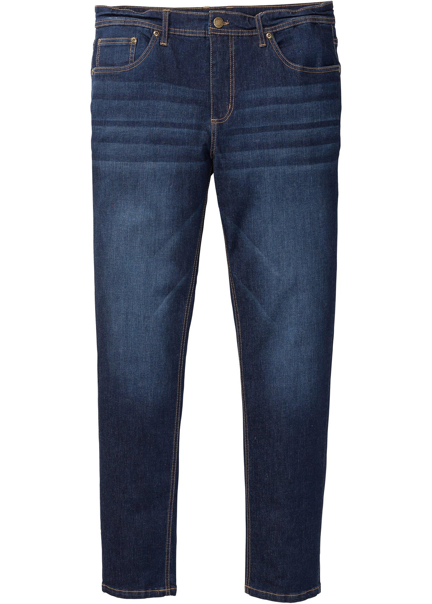 Slim Fit Premium-Stretch-Jeans mit T-400, Straight in blau für Herren von bonprix