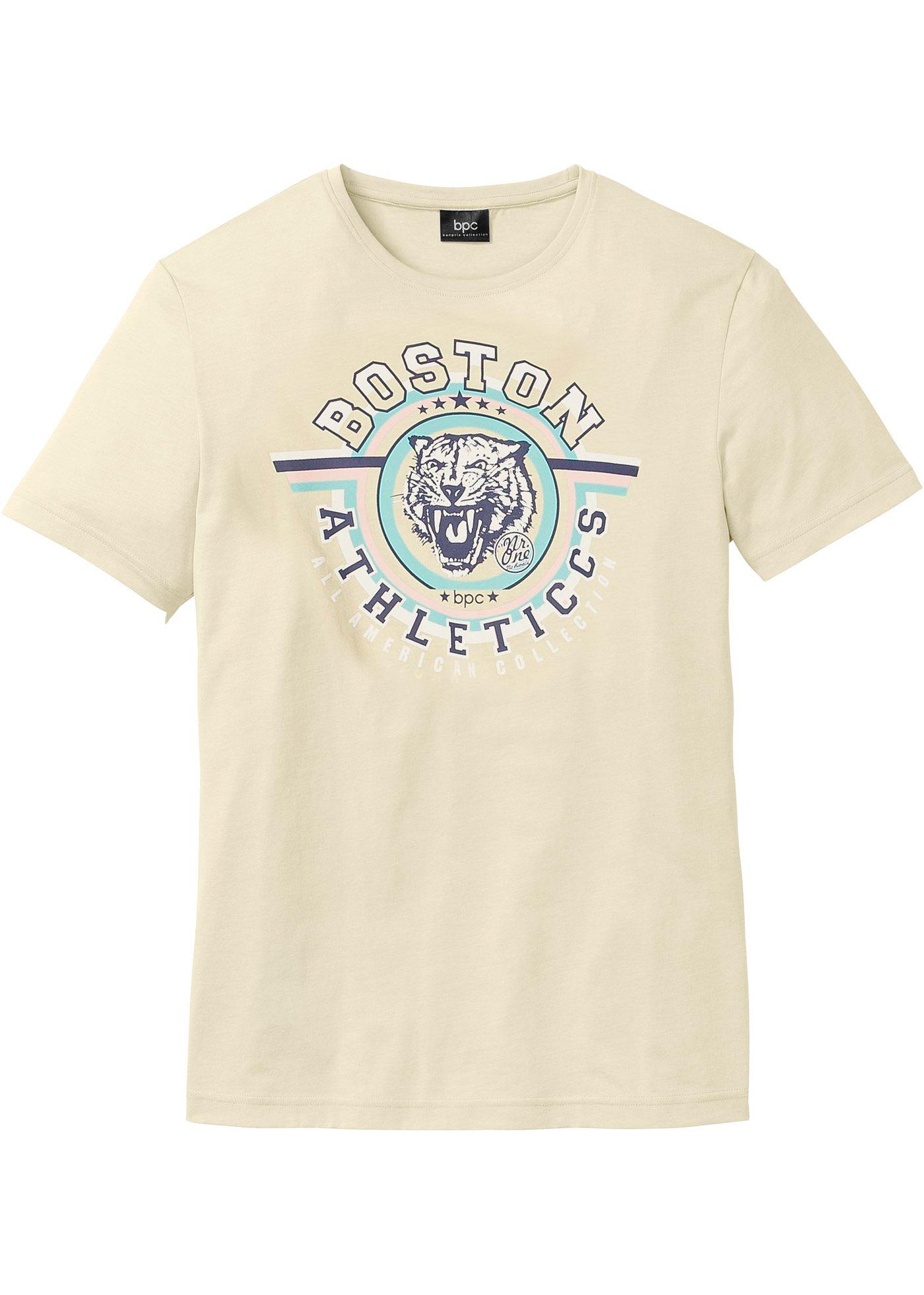 T-Shirt mit Spezial-Bauchschnitt kurzer Arm  in gelb für Herren von bonprix