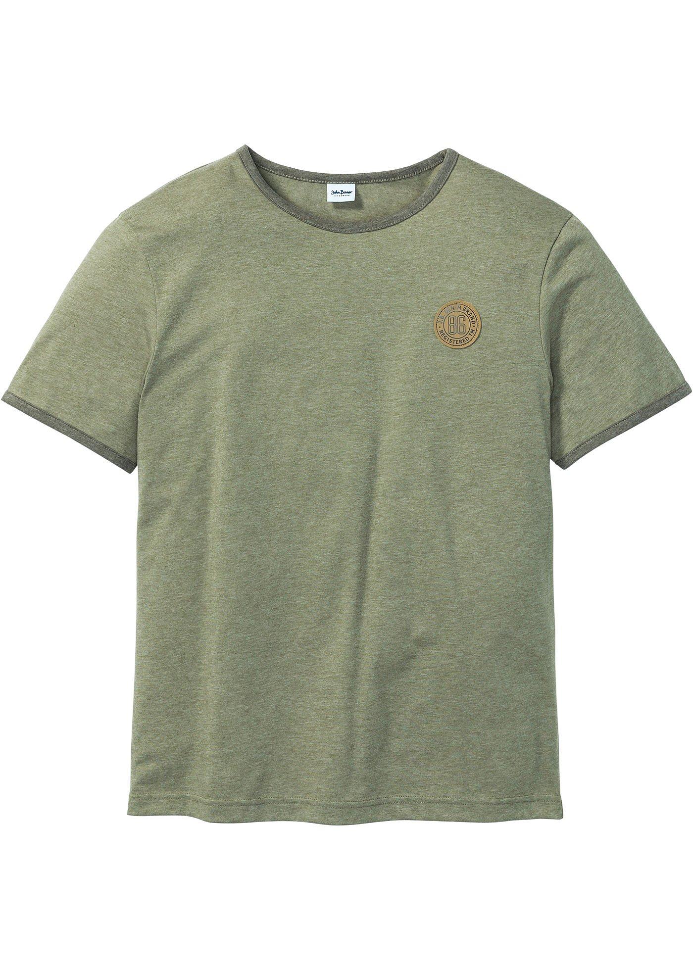 T-Shirt Regular Fit kurzer Arm  in grün für Herren von bonprix