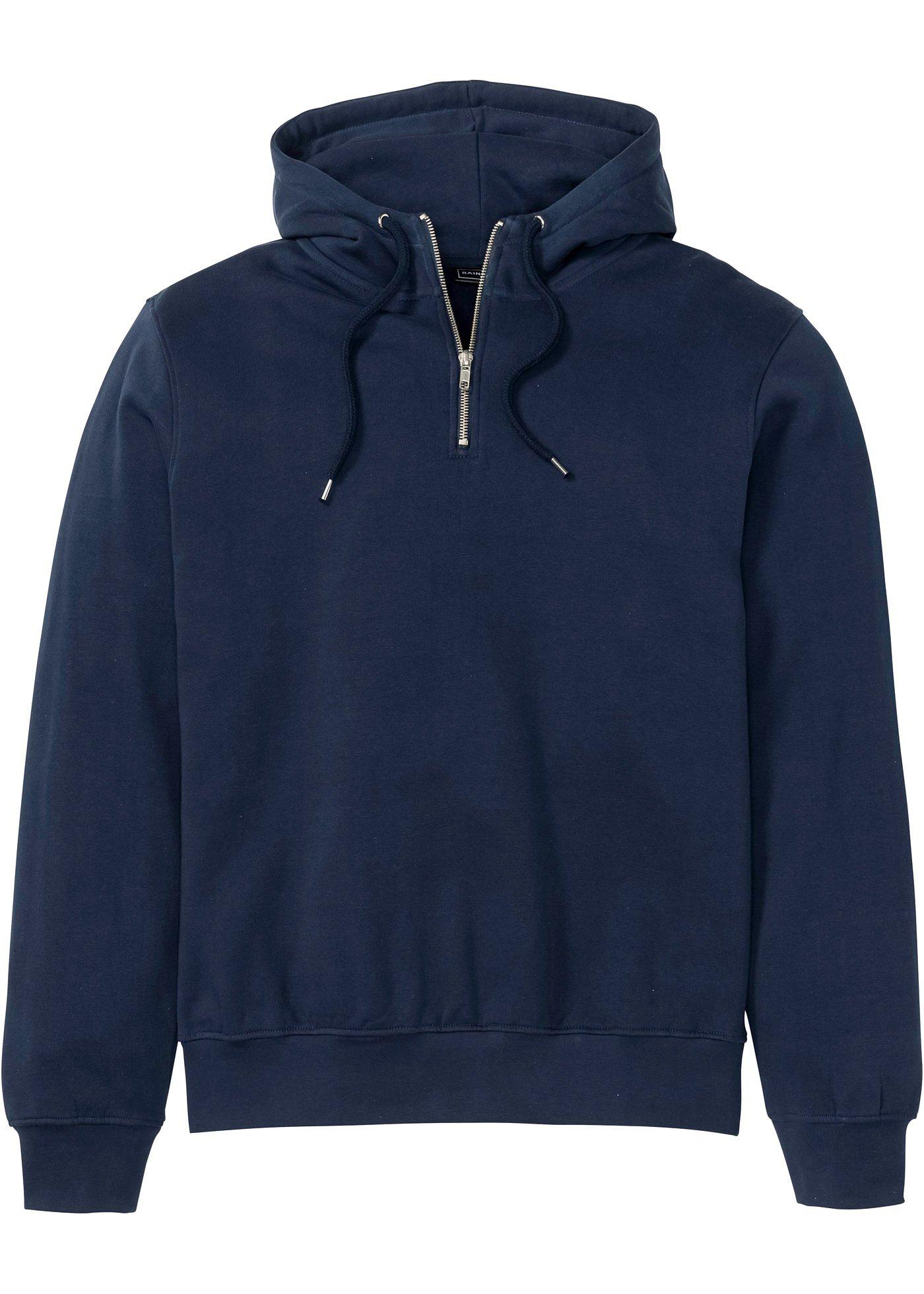 Hoodie langarm  in blau für Herren von bonprix