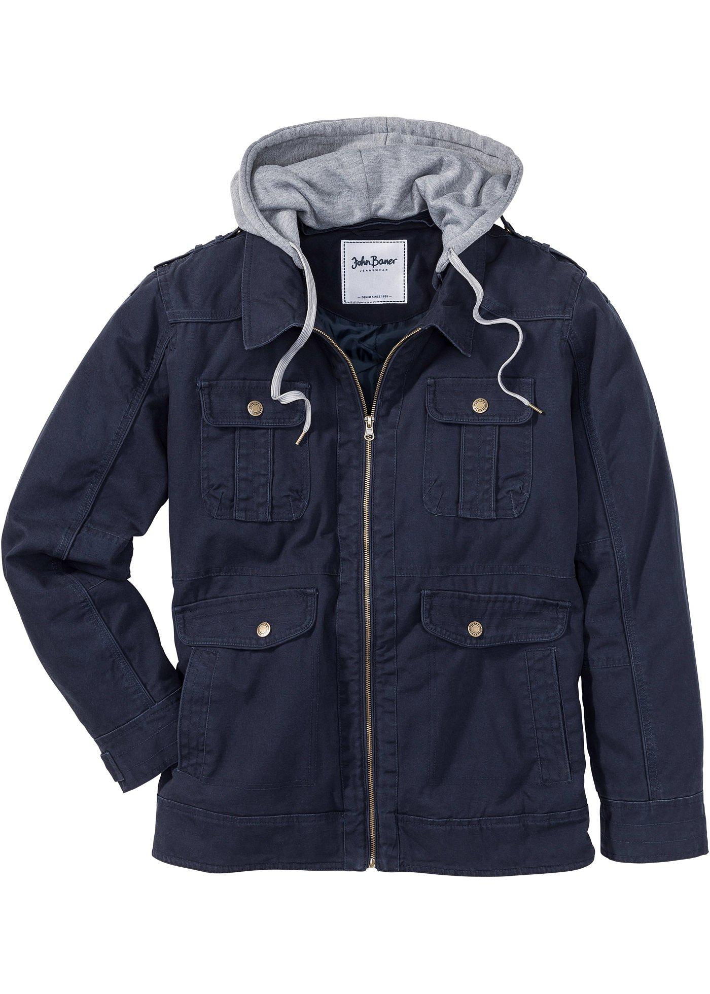 Jacke mit Komfortschnitt langarm  in blau für Herren von bonprix