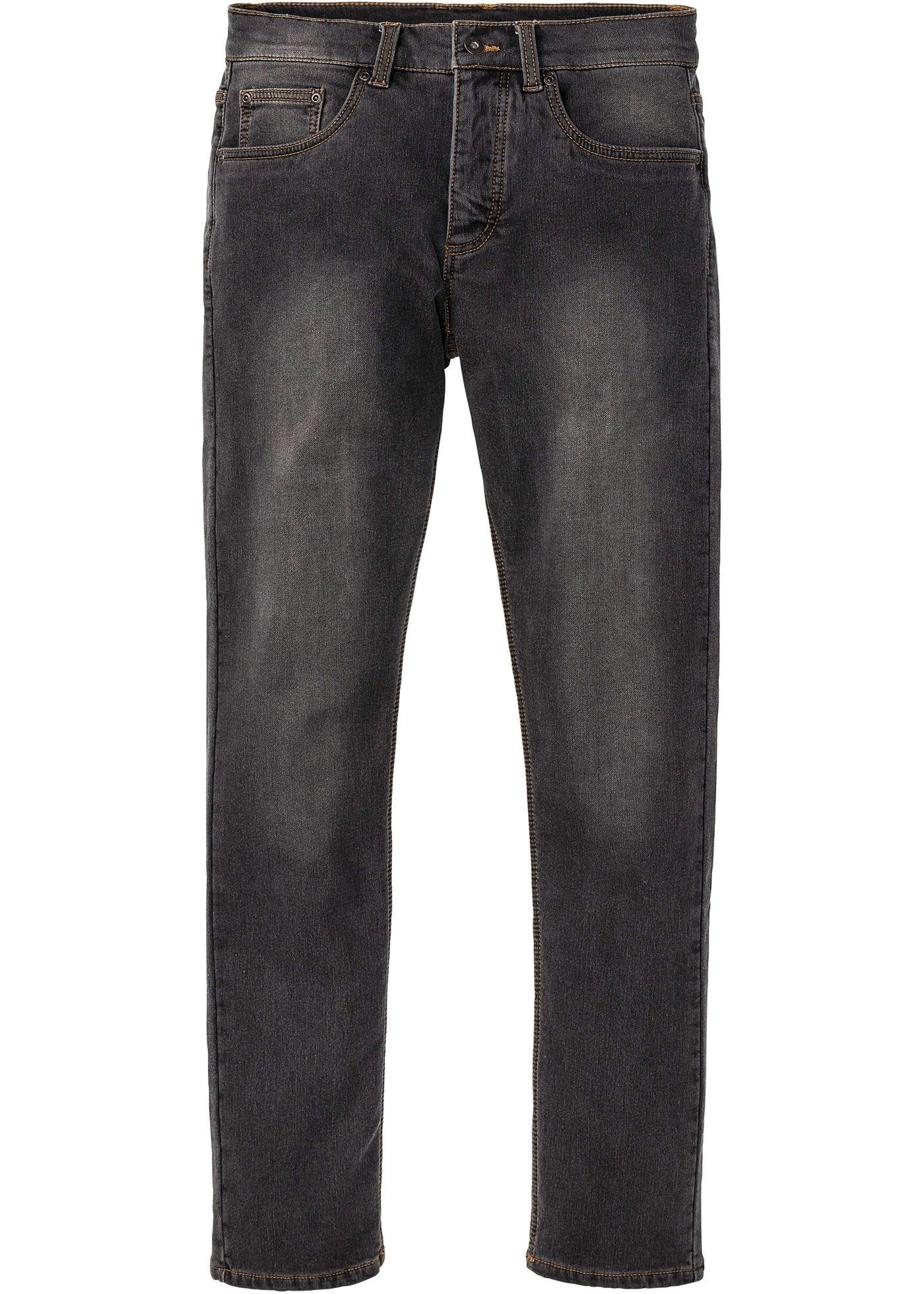 Thermo-Sweat-Jeans Slim Fit Straight in grau für Herren von bonprix