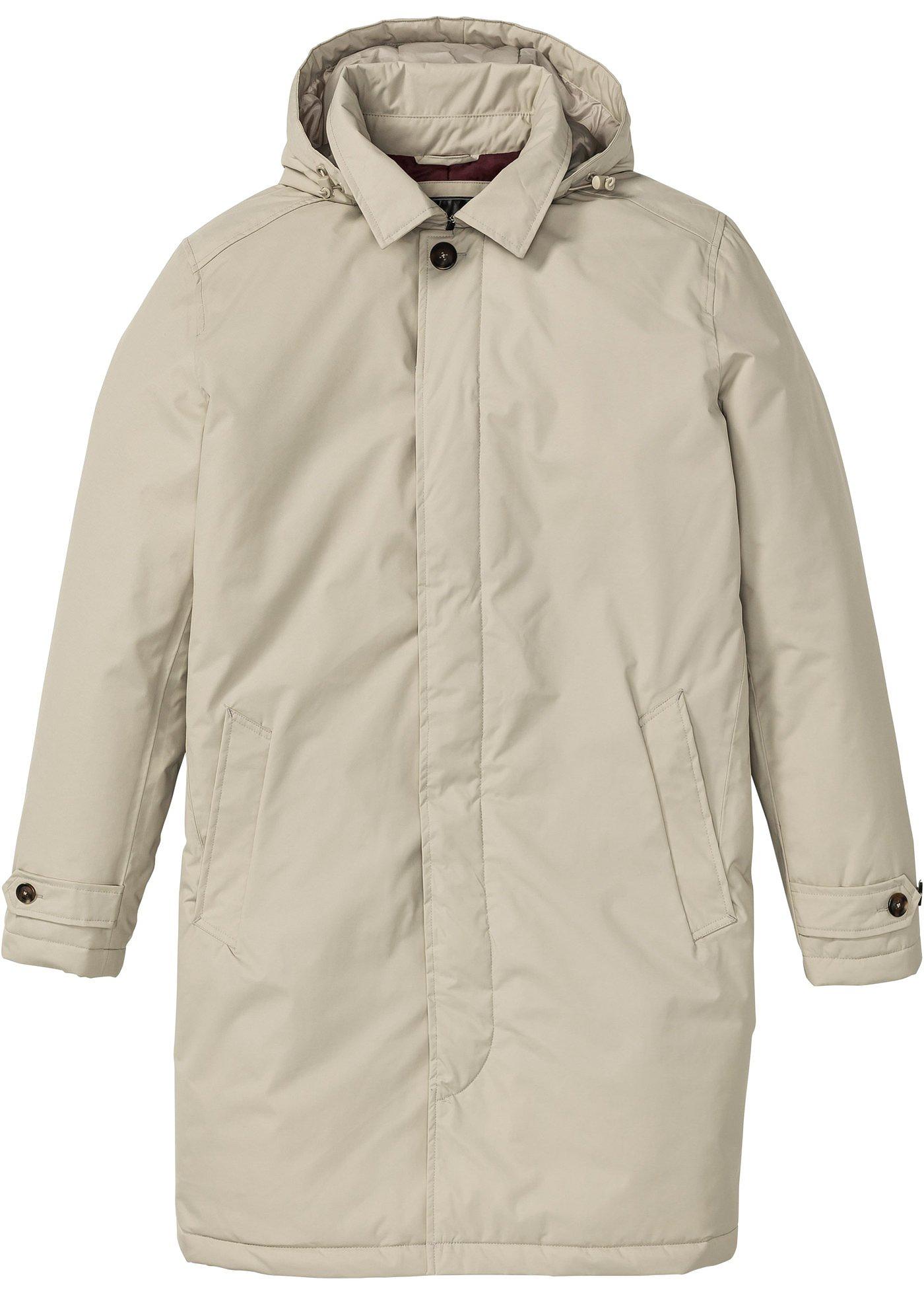 Wattierter Allwetter-Kurzmantel langarm  in beige Herren, bonprix