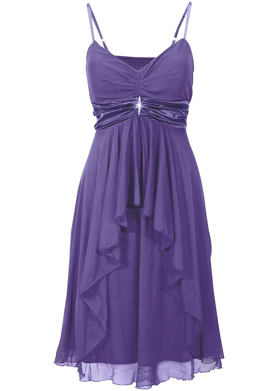 Glamouröses abendkleid mit abnehmbarer brosche lila Was für farbe passt zu lila