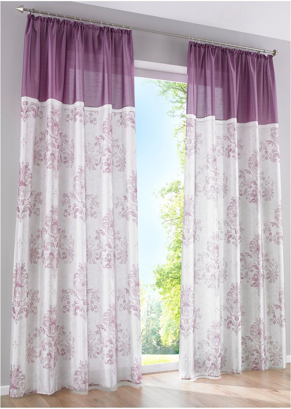 Vorhang "Oxana" 1er Pack Mauve Wohnen Bonprix