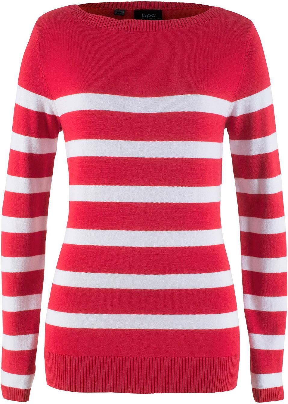 pullover rot gestreift