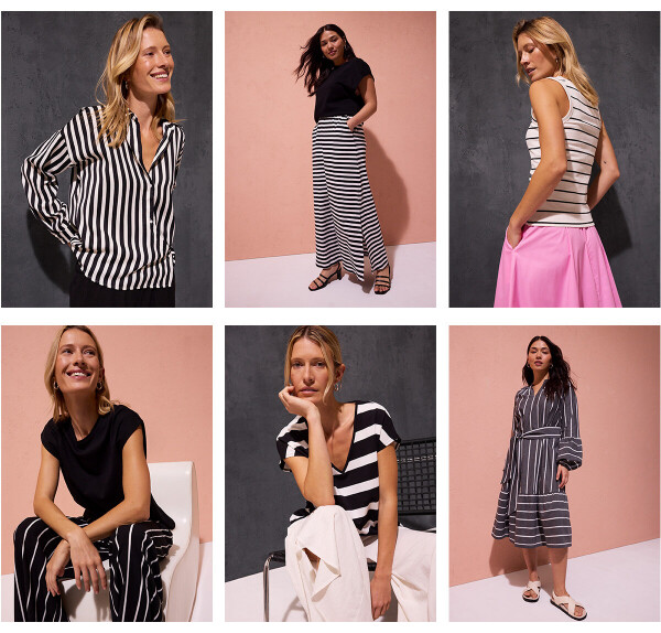 Pink x Stripes >