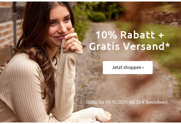 -10% + Gratis Versand >