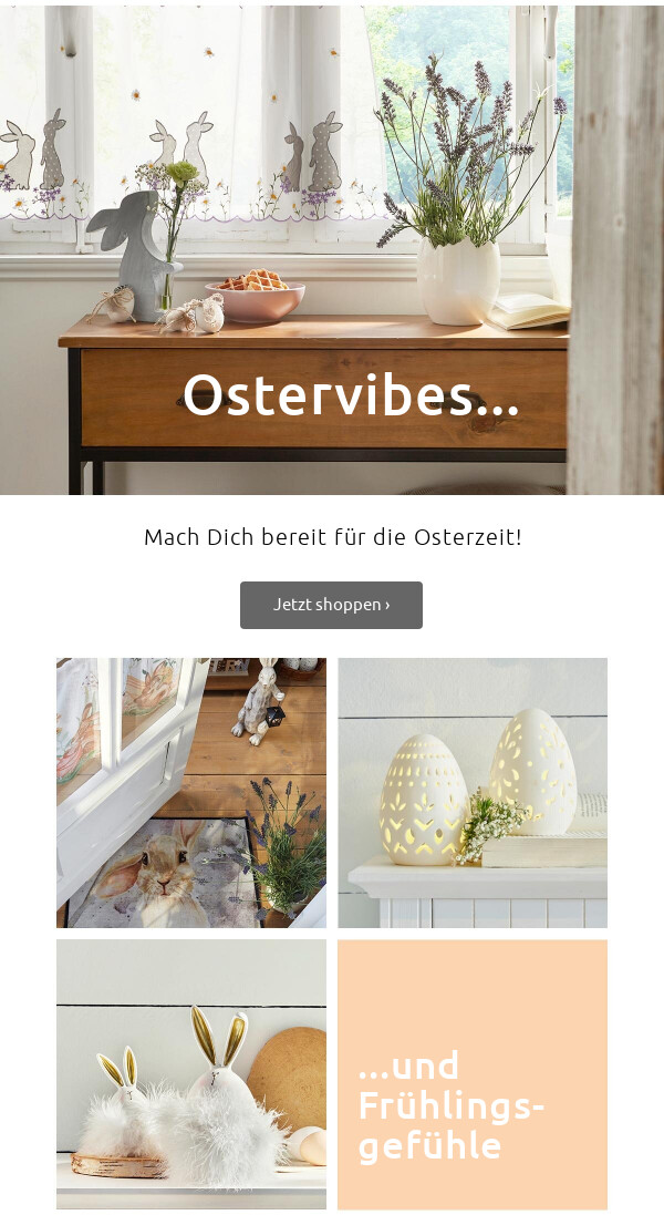 Osterdeko & Frühlingstextilien ab 6,99 € >