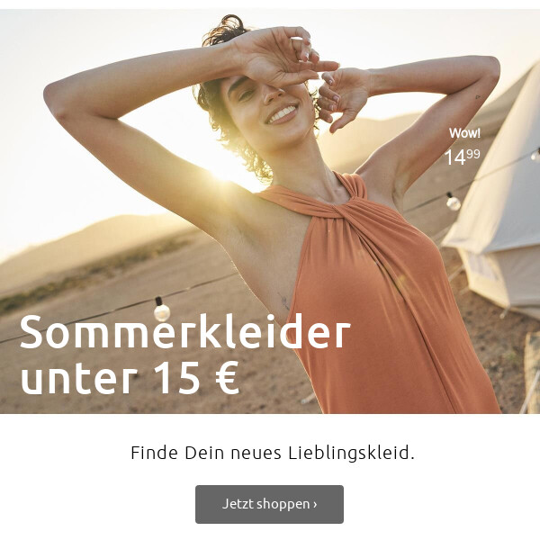 Sommerkleider unter 15 €