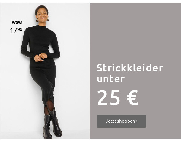Strickkleider unter 25 € >